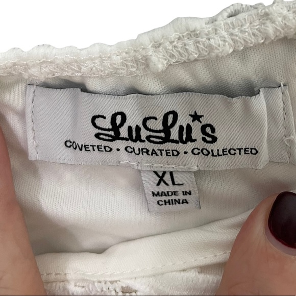 Lulu’s White Crochet Lace Skater Dress - Picture 10 of 10